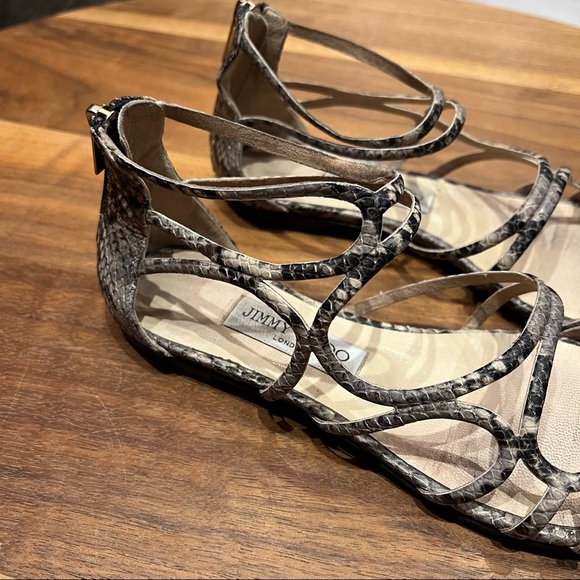 Jimmy Choo Python Sandals - Picture 7 of 11